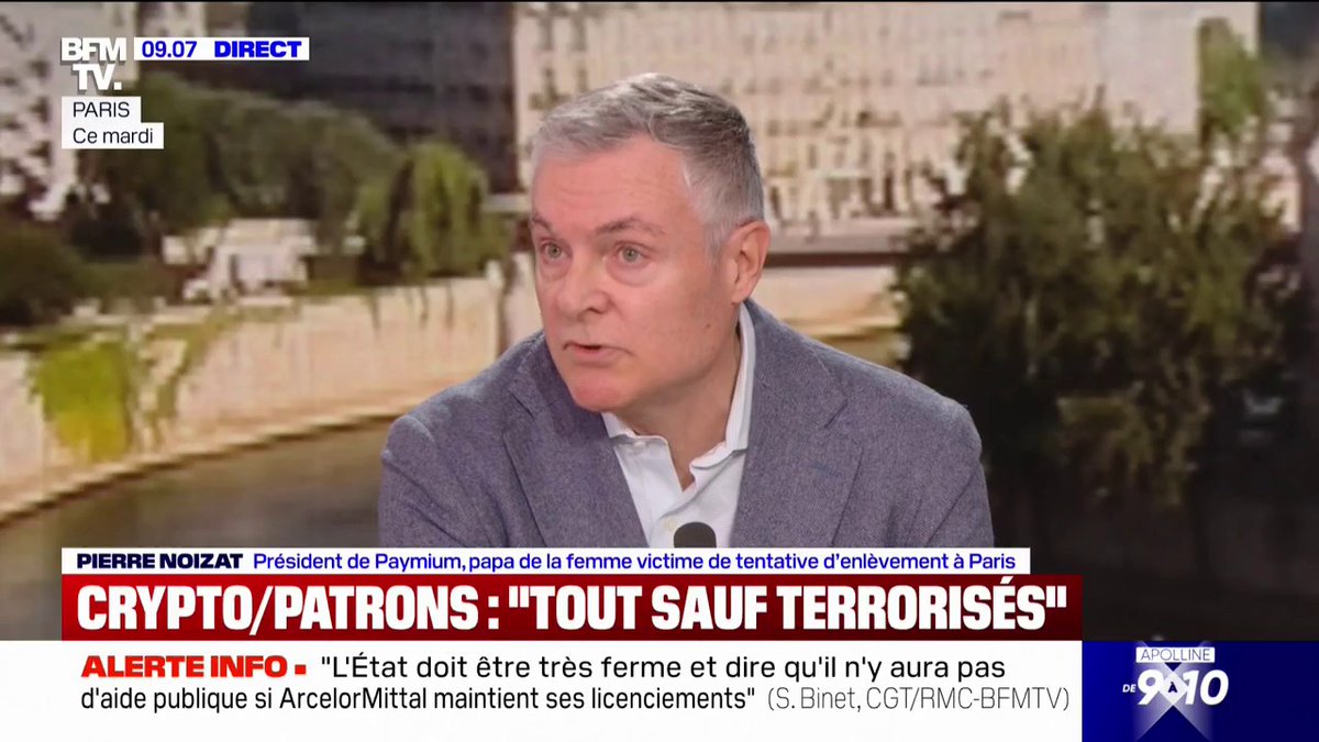 💬 "Bravo pour son courage" Pierre Noizat, patron d'une plateforme de cryptomonnaie, remercie Nabil, un commerçant qui a aidé sa fille victime d'une tentative d'enlèvement