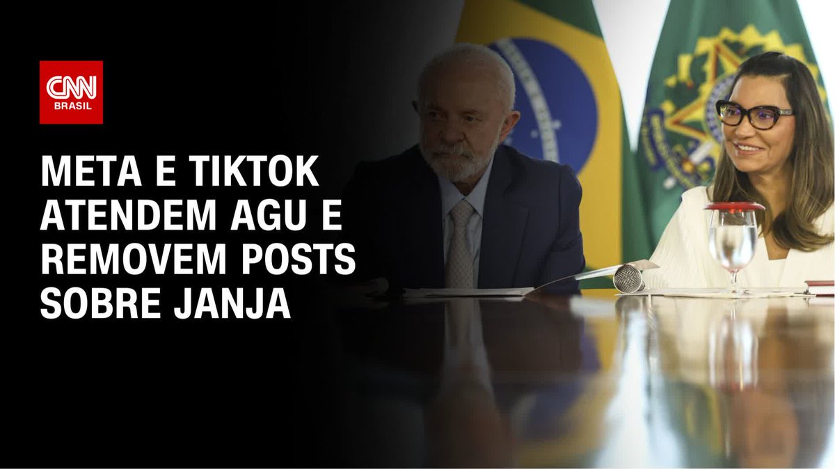 Meta e TikTok atendem AGU e removem posts sobre Janja; assista #CNNNovoDia