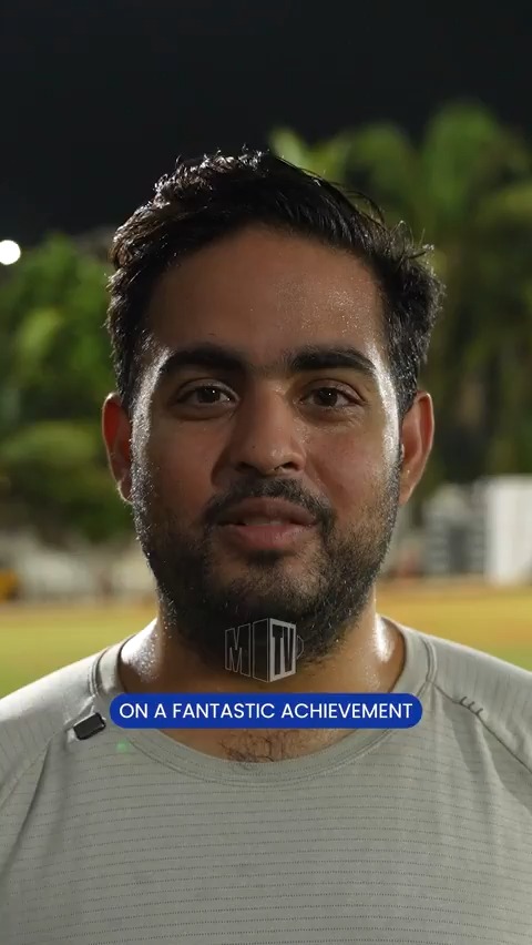 Akash Ambani Congratulating Rohit Sharma for the new stand named after him at Wankhede 💙
