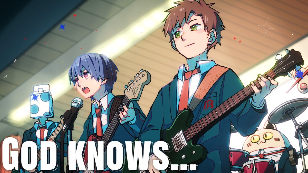 God knows... -Cover- 成人男性三人組