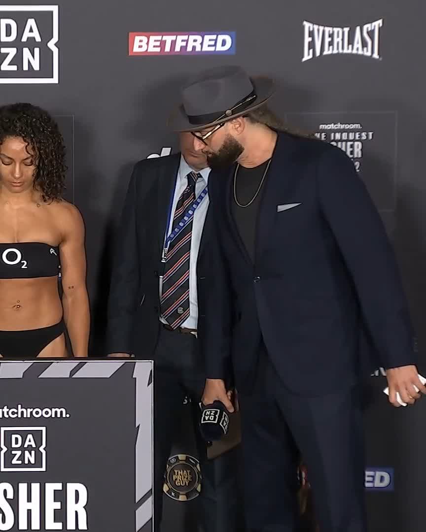 ⚖️ WEIGH-IN &amp; FACE-OFF 👀 Shannon Ryan vs Fara El Bousairi #RyanBousairi #FisherAllen2