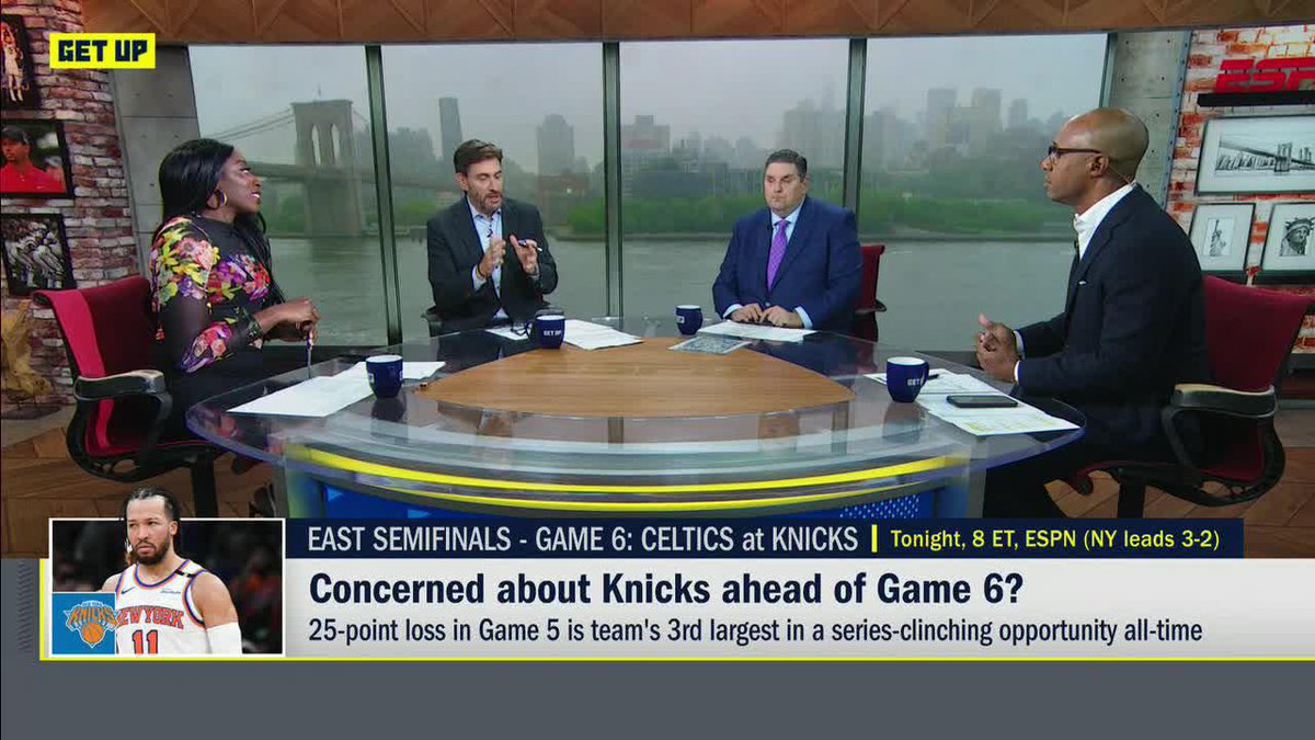 "This is what the Garden was built for. Madison Square Garden wasn't built for comfort, it was built for confrontation." —Jay Williams on Game 6 of Knicks-Celtics