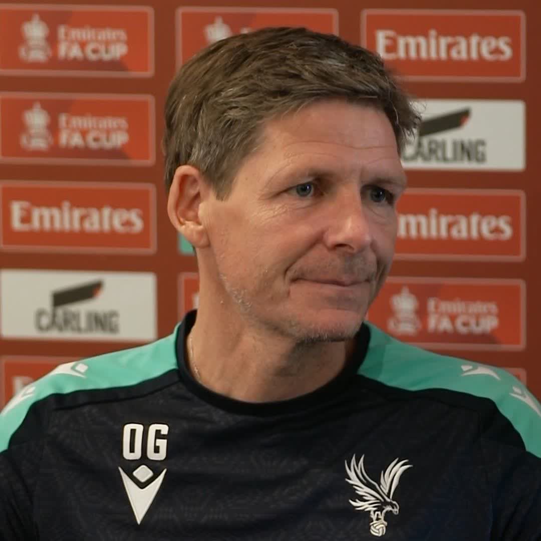 "Everybody's fit, some tough decisions to take" 🤔 Crystal Palace boss Oliver Glasner looks ahead to tomorrow's FA Cup final against Man City 🔴🔵