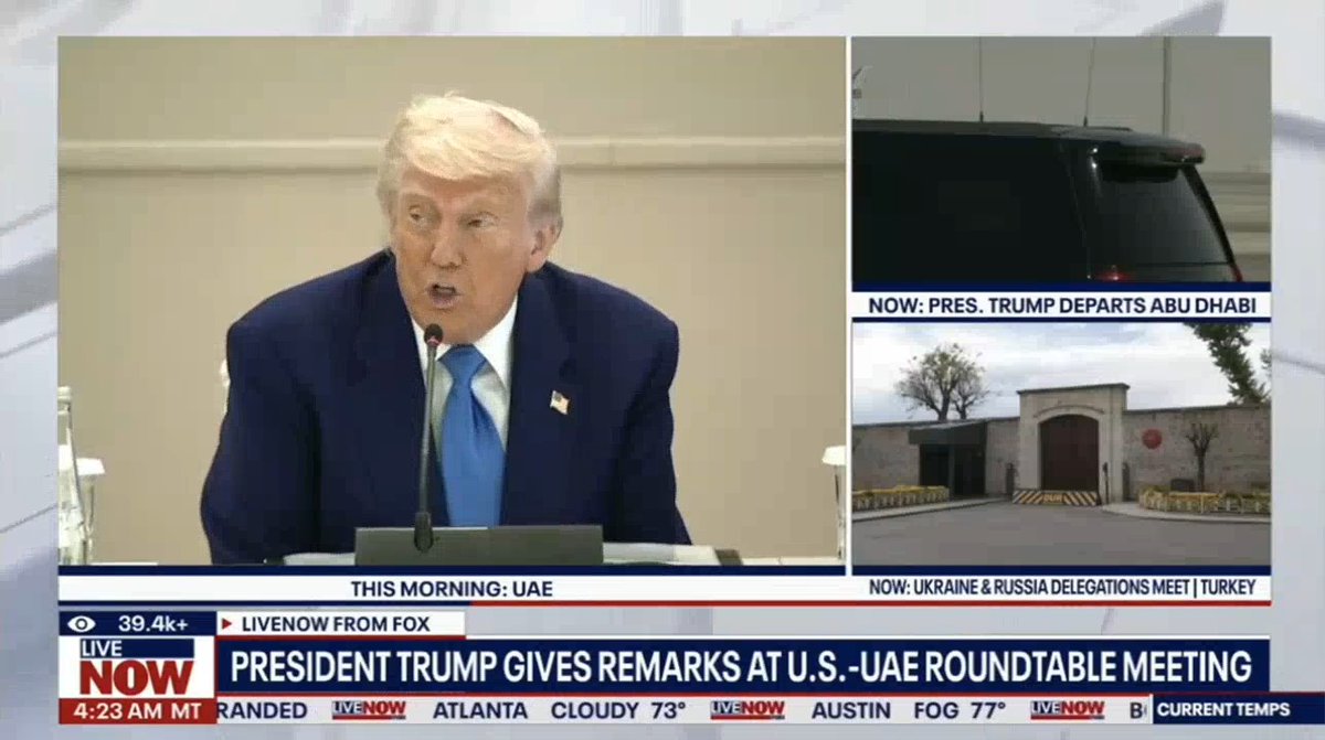 Trump: The global aluminum… from the Emirates has been, uh, the talk of… the aluminum business… they’re very big with aluminum