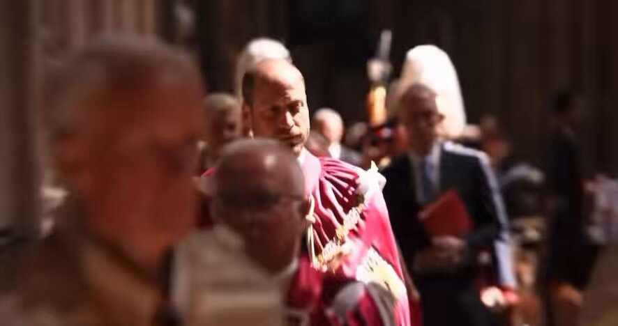 The King and The Prince of Wales take their leave. You can really see our late Queen in His Majesty today.