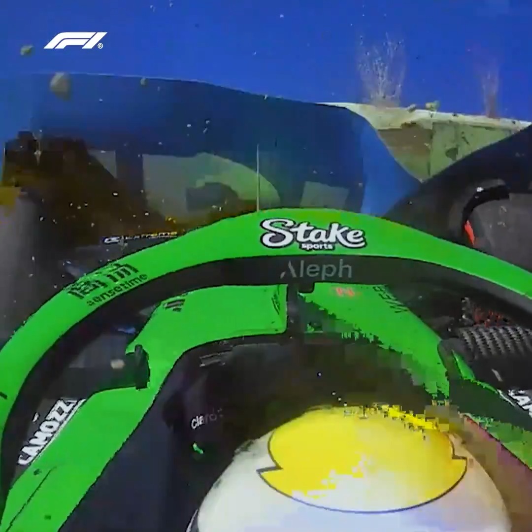 Bortoleto into the barriers 💥 Catch up with all the key action from first practice 👀 #F1 #ImolaGP | Tap to watch 👇