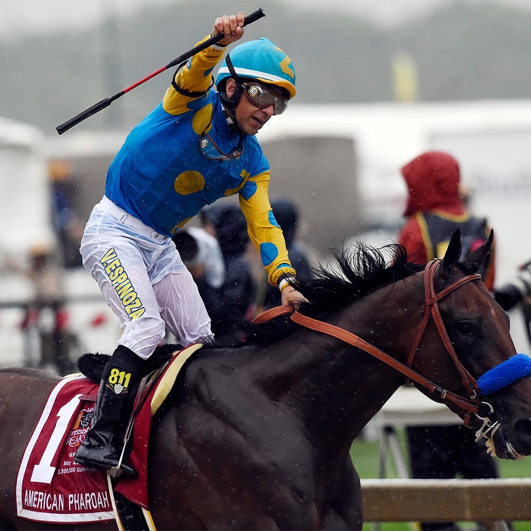 10 years ago today, American Pharoah got one step closer to triple crown glory at the Preakness Stakes. #Preakness150