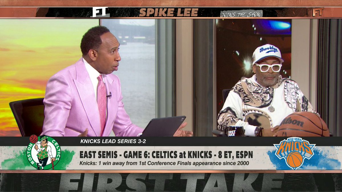 "I don't want to go back to Boston for Game 7. So let's just end it here tonight." 😤 —Spike Lee to Stephen A Smith on Celtics-Knicks Game 6 👀