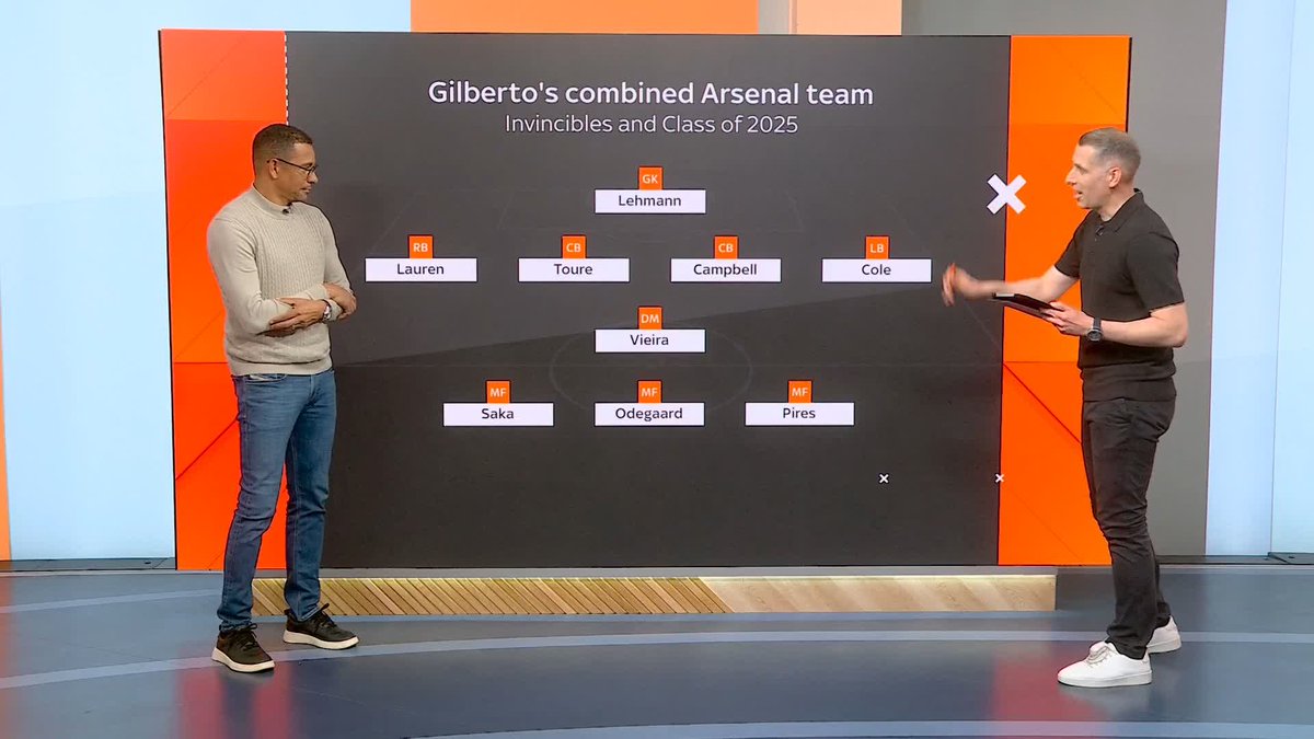 Bergkamp x Henry Gilberto Silva reveals why he picked Bergkamp and Henry in his ultimate Arsenal XI, blending the Invincibles with the Class of 2025 👀