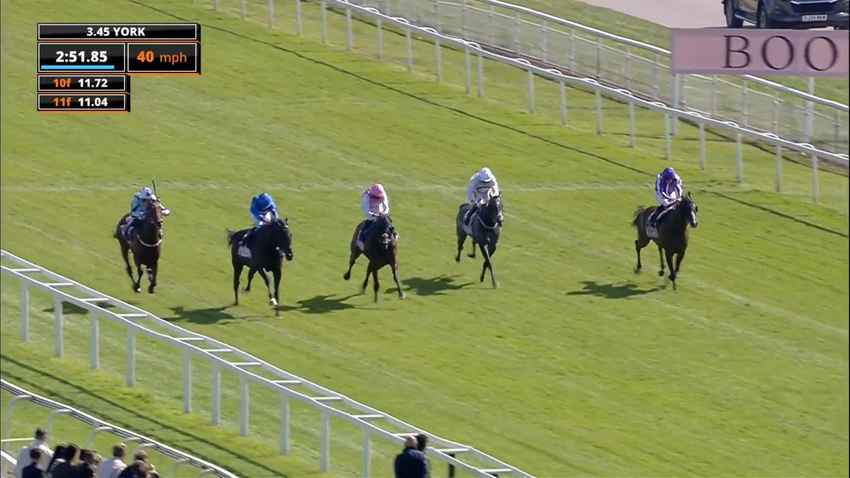 🤩 What a race that was people. William Buick lifts REBLES ROMANCE home to win the G2 Yorkshire Cup in battling style for Charlie Appleby. Buick is riding out of his skin at present! 🏆 🔵