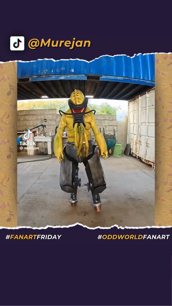 Incredible Italian Cosplayer @Murejan has made a slig cosplay that'll have you shouting "WHAT?" when you see how good it is 😅 Oddworld characters are not the easiest to cosplay, so we're always blown away by creations like these! #Oddworld #Slig #FanArtFriday #OddworldFanArt
