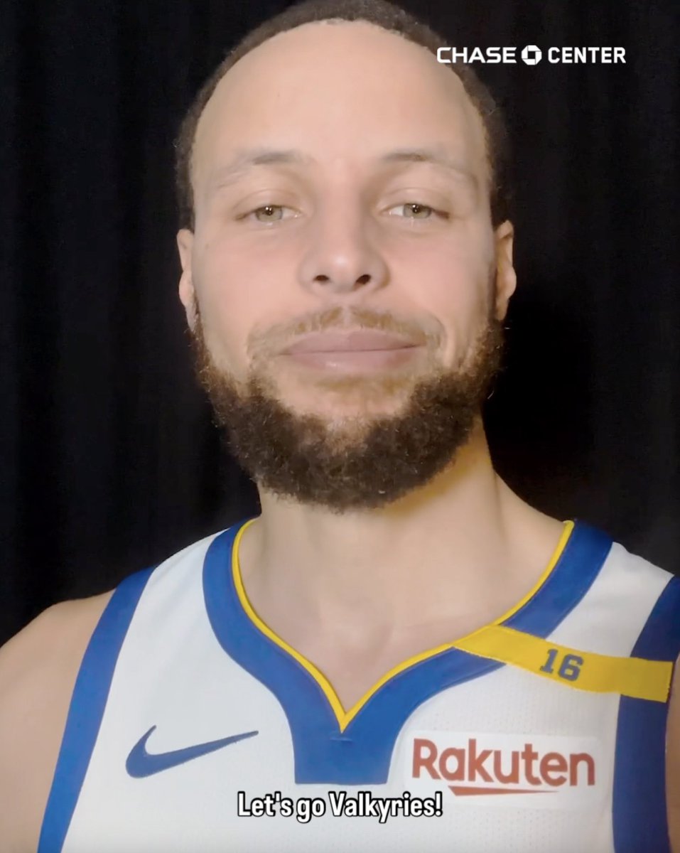 .Stephen Curry and LOONEY taking a moment to wish the Golden State Valkyries good luck in their inaugural season 💙