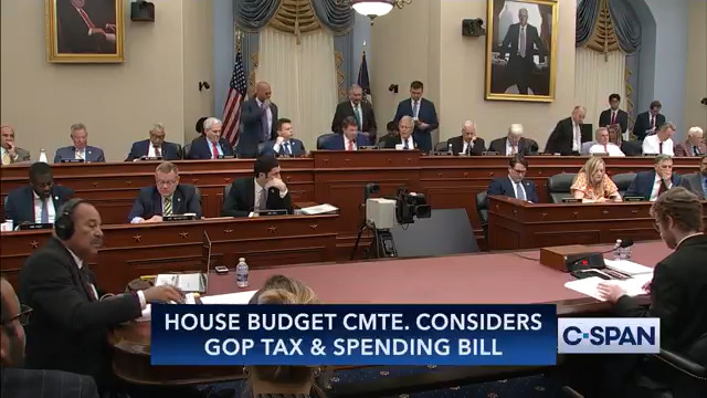 House Budget Committee fails to advance GOP Tax & Spending Bill, 16-21.