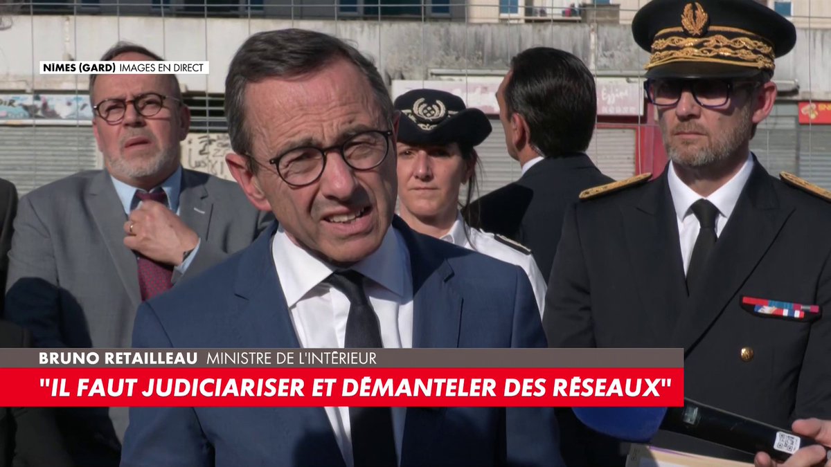 Bruno Retailleau en direct du quartier de Pissevin à Nîmes : «Il faut ébranler le système économique de la drogue»