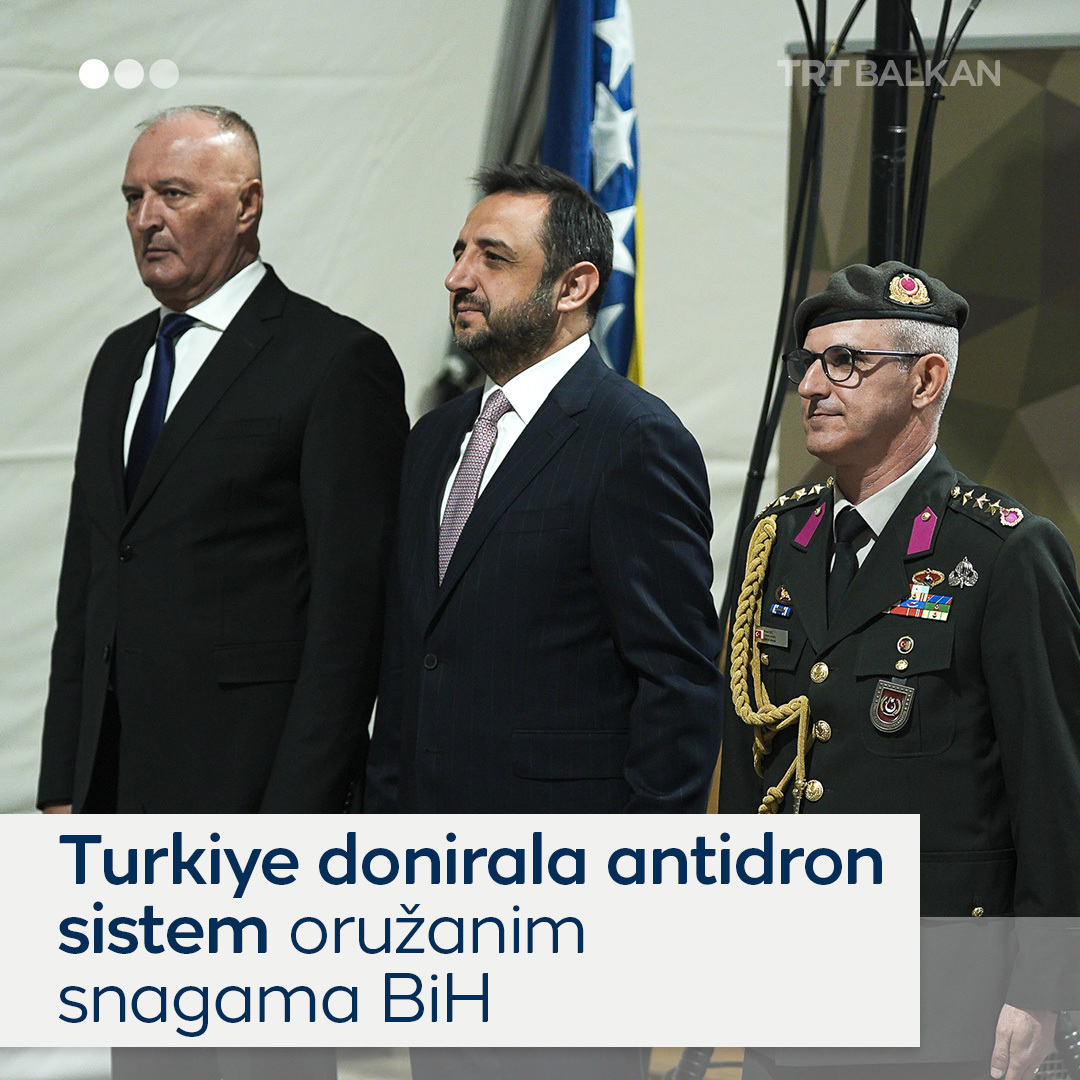 Türkiye’nin Bosna-Hersek’e hibe ettiği Aselsan Kangal Elektronik Harp Sistemi, törenle hizmete alındı.