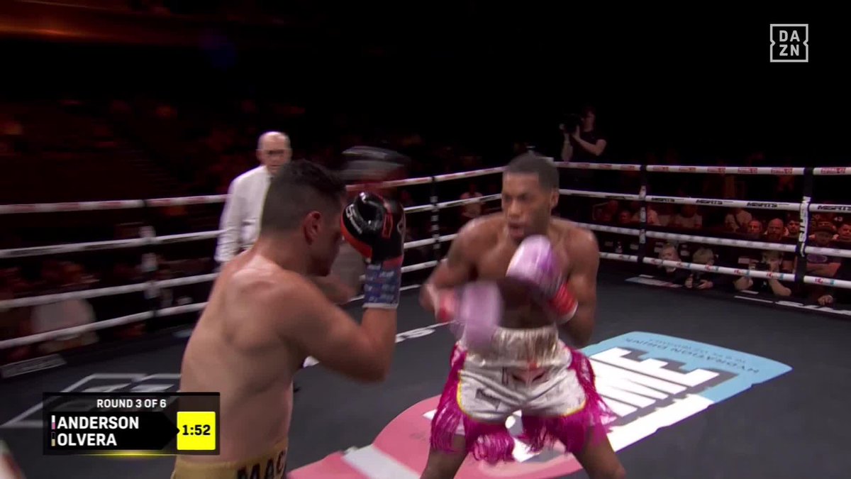The 'Cashman' has cashed OUT 💰🥊 An Amir Anderson flurry of punches forces the TKO 👊 #XSeries21 | Live NOW on DAZN