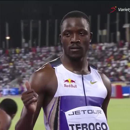 Just Olympic Champion things 😏🥇 Letsile Tebogo takes the W without breaking a sweat 🎽⚡ 📺 Stream #DiamondLeague💎 on DStv: