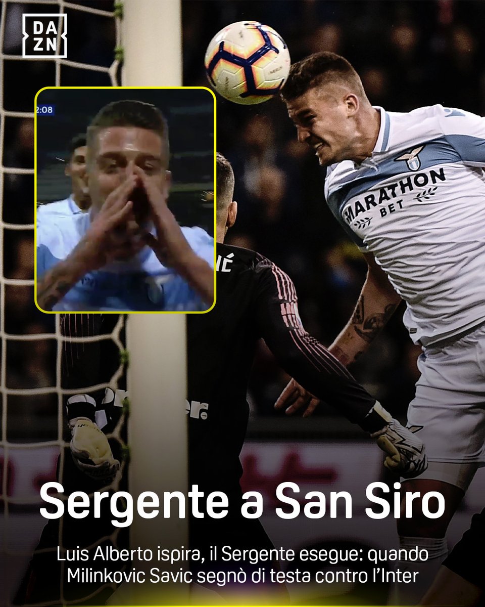 Luis Alberto ispira, il Sergente esegue 🫡 #InterLazio torna domenica. Dalle 19 su #DAZN ⏰
