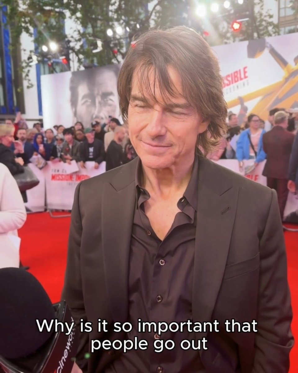When Tom Cruise talks about the magic of the big screen, you listen. #MissionImpossible