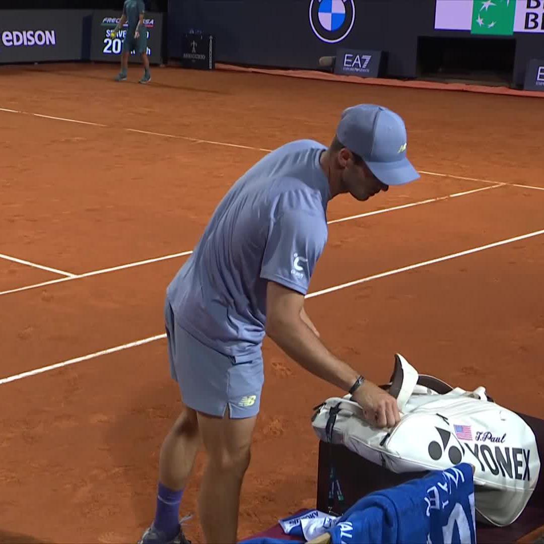 Wow 👀 Tommy Paul gets the double break and leads Sinner 4-0... #IBI25