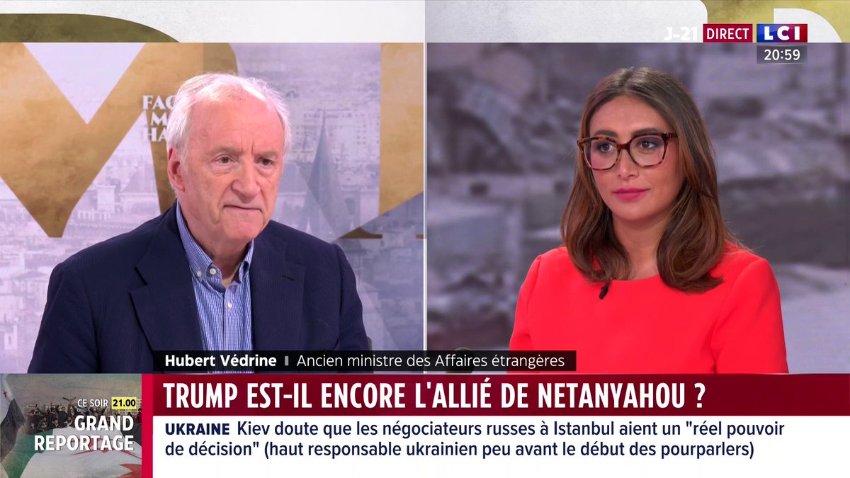 🗣️ "Les horreurs du 7 octobre, ce n'est pas la conséquence de l'État palestinien, c'est la conséquence de l'absence de l'État palestinien" note Hubert Védrine ▶️ ✦ Margot Haddad ✦