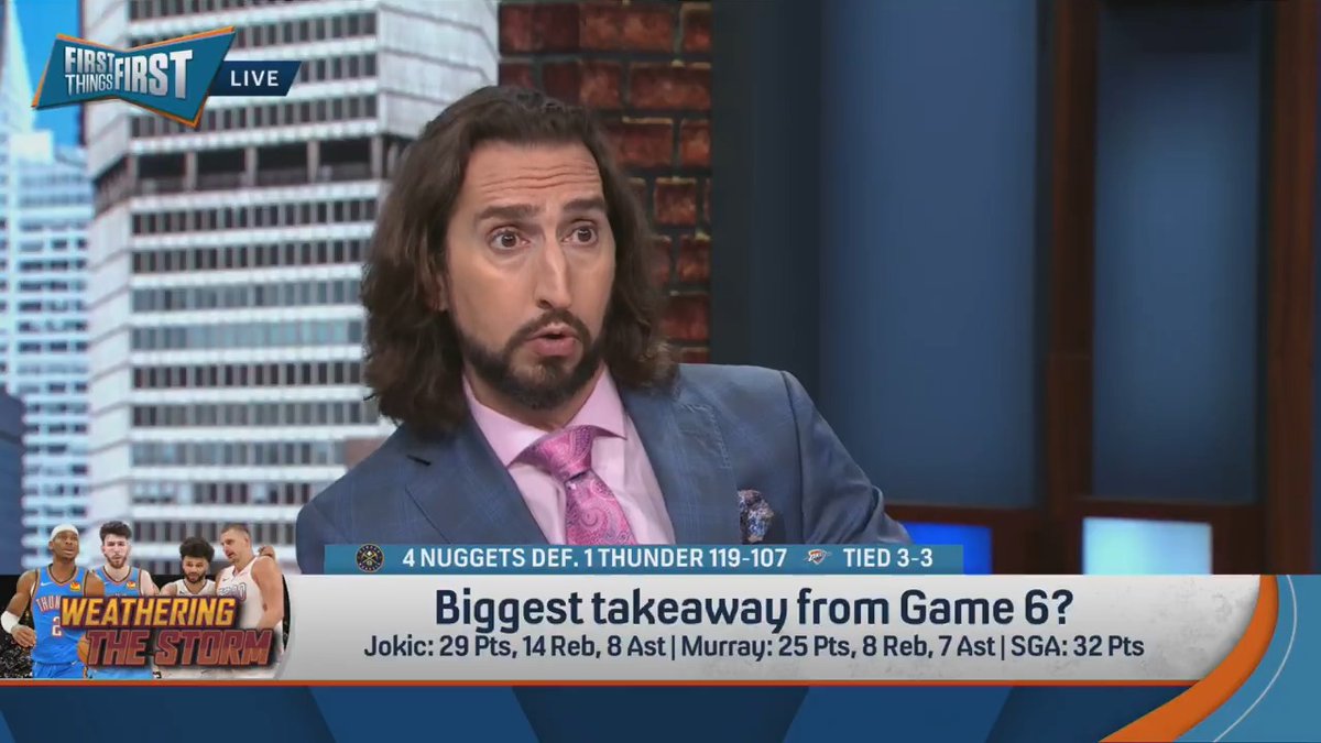 “OKC might not be ready yet.” nick wright shares his biggest takeaway from Game 6 of Thunder vs. Nuggets:
