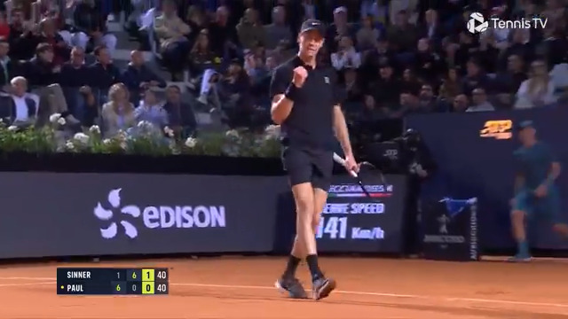 This is what you call a MASSIVE forehand! 🫨 Internazionali BNL d'Italia | #ibi25 | Jannik Sinner