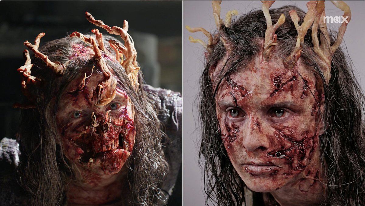Designed to evoke tremendous fear. #TheLastOfUs cast and creatives break down how prosthetics, stunts, and VFX come together to make the stalkers come to life. A new episode premieres Sunday at 9PM on Max.