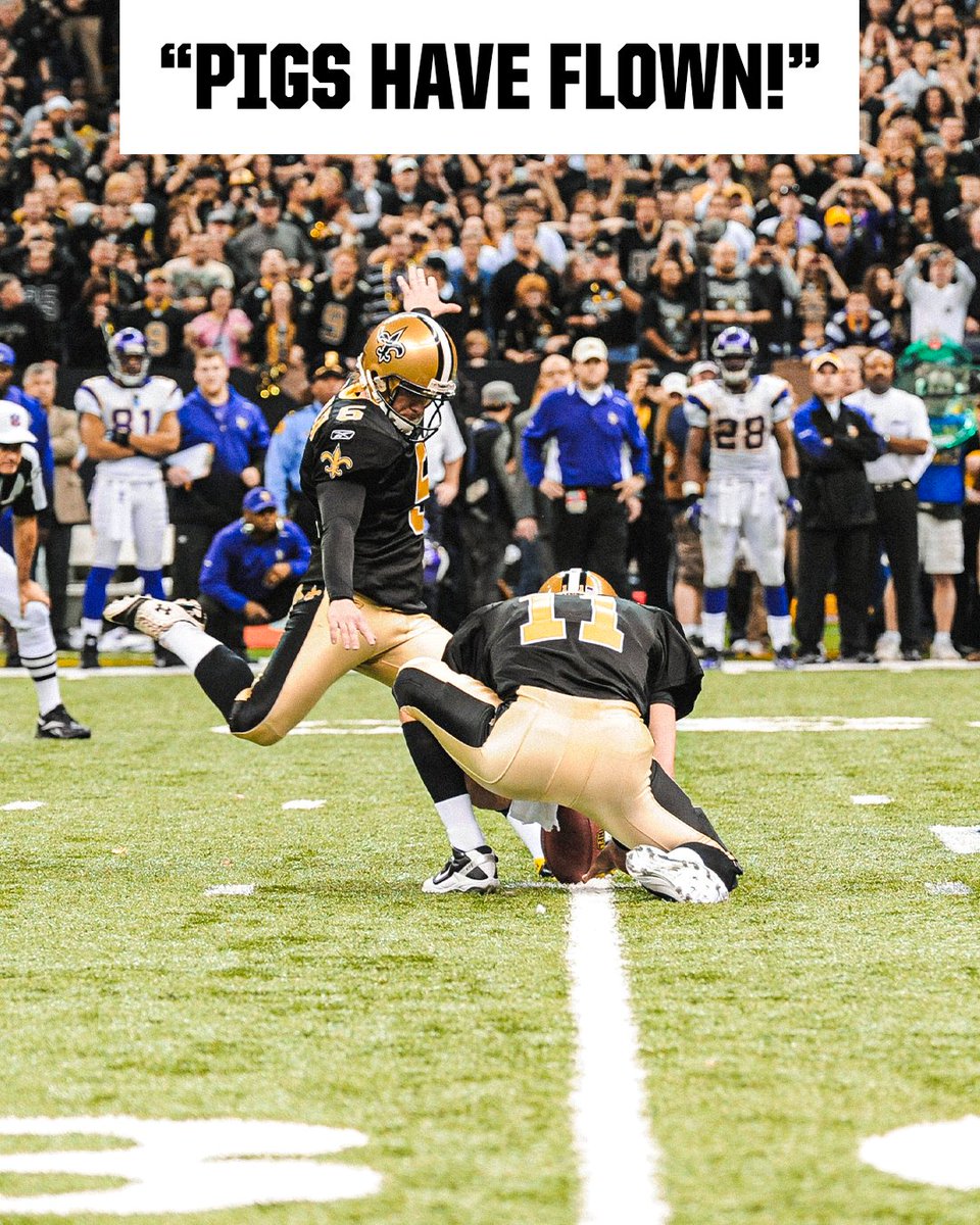 In honor of Garrett Hartley's birthday... "PIGS HAVE FLOWN!" 🎥 NFL Films | 📺