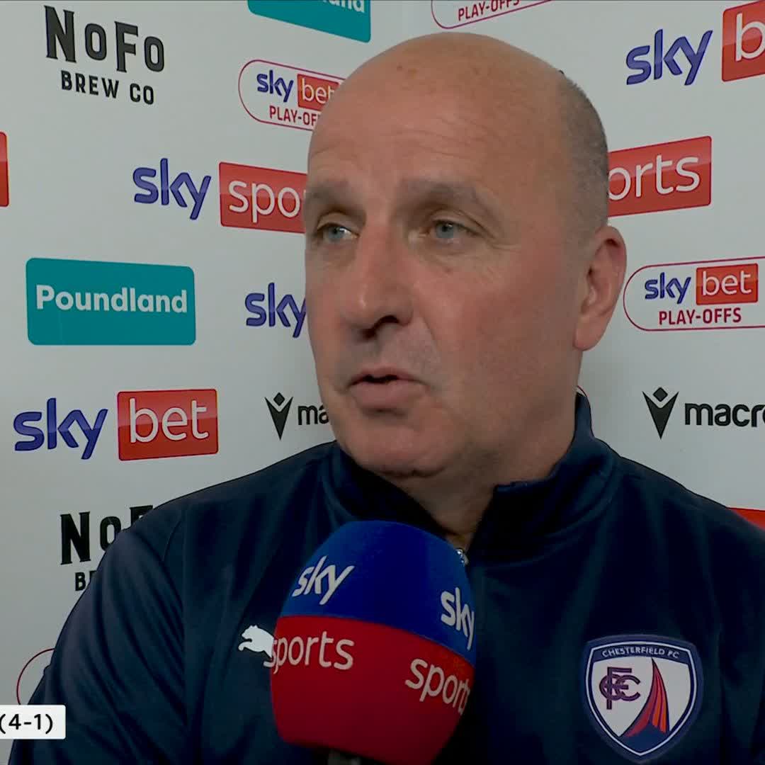 "Devastated. Absolutely devastated but it's Walsall's night and you've got to respect that" 🤝 Chesterfield manager Paul Cook reacts after play-off semi-final defeat 🎙️