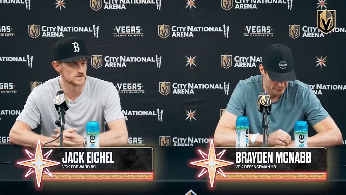 🎥 Eichel & McNabb 🎥 Eichel: Can't fault the guys on effort. I thought we competed hard, especially in a few of the games there. Game 5 at home, you get a 0-0 game. I thought it was a really well-played hockey game, and everyone really left it out there.