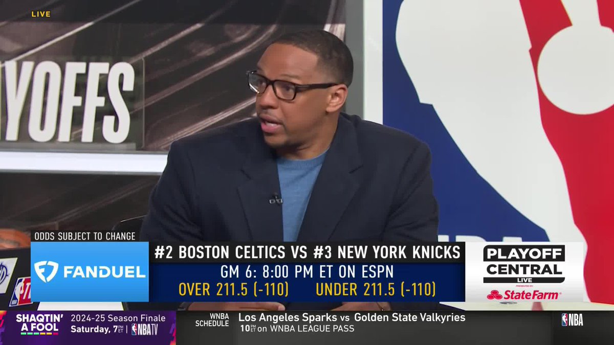 "They can't let the Boston bench dictate the game" 🗣️ Channing Frye explains what Knicks must do to combat Pritchard, Kornet &amp; the Celtics reserves in Game 6
