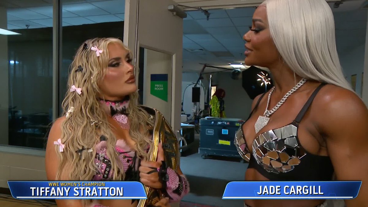 "I'm up next." Jade Cargill is confident that the WWE Women's Championship will be hers 💪 #SmackDown
