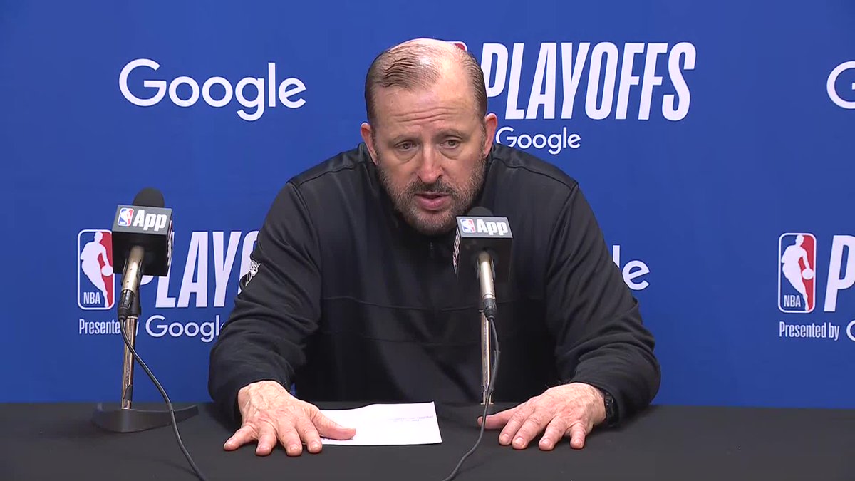 Tom Thibodeau on Josh Hart: "People get stuck on 'you didn't shoot the ball' or 'you didn't do this' but Josh, what he is is a basketball player. It's transition, it's the pace, it's playing out of the pocket"