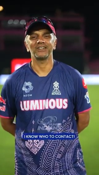 Rahul Dravid's message to RO got us like... 🥹💙 P.S. The humour at the start & end 😂👌 #MumbaiIndians #PlayLikeMumbai #RohitSharmaStand | Rohit Sharma | Rajasthan Royals