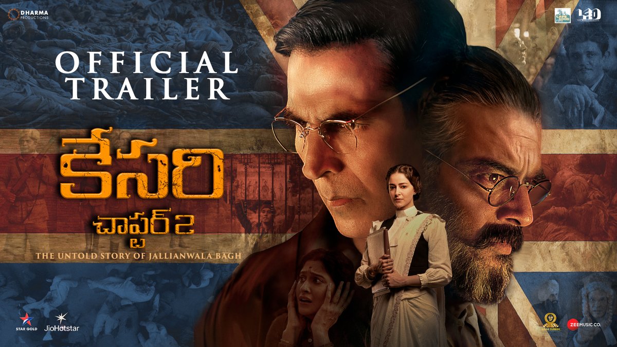 They fired bullets, he fired back with the truth! #KesariChapter2 Telugu Trailer out now. Releasing in Telugu - in cinemas 23rd May.