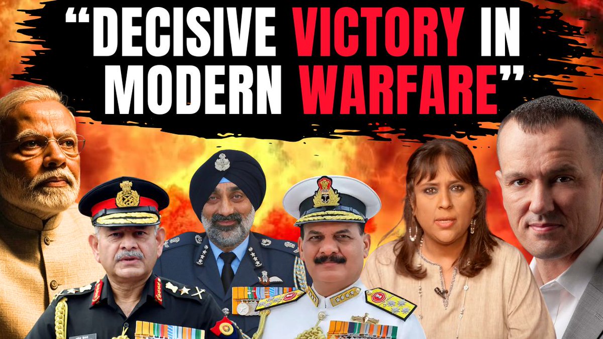 Where John Spencer speaks on "rare & unambiguous decisive military victory" by India's Armed Forces in Operation Sindoor- "A New Doctrine- not for occupation or regime change, but for deterrence- a Limited War with specific objectives." Must watch in full