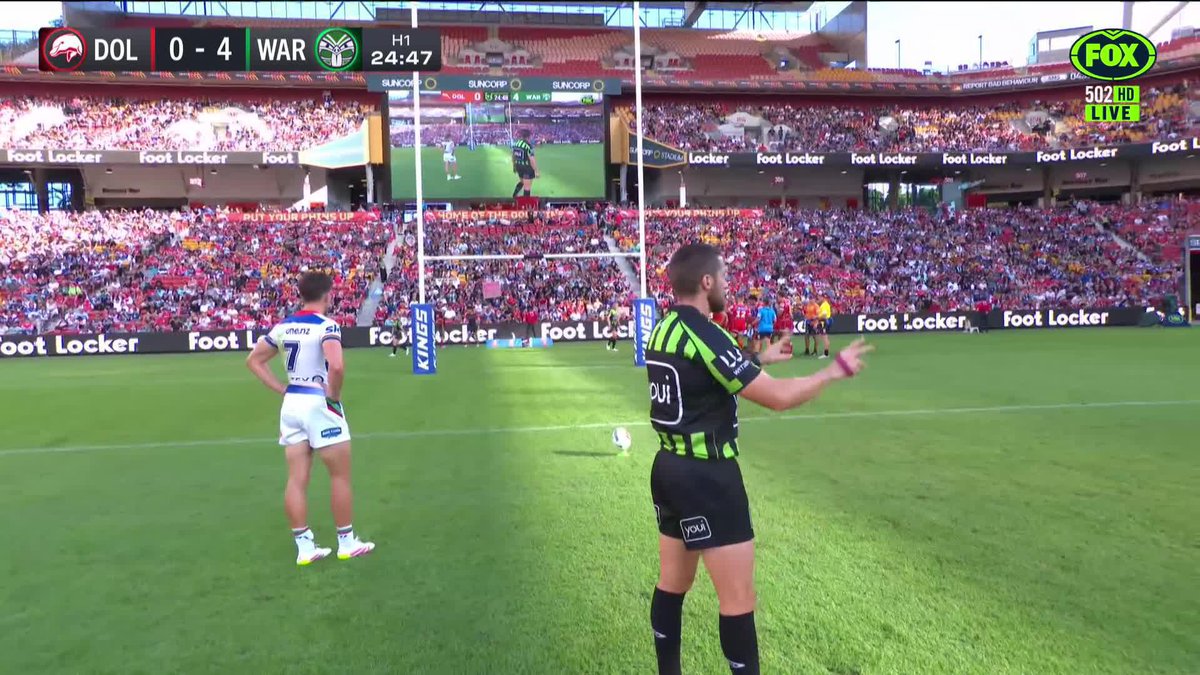 "That is an absolute bonus get out of jail free card" 📺 Watch #NRLDolphinsWarriors on ch.502 or on Kayo Sports ✍️ BLOG 🔢 MATCH CENTRE