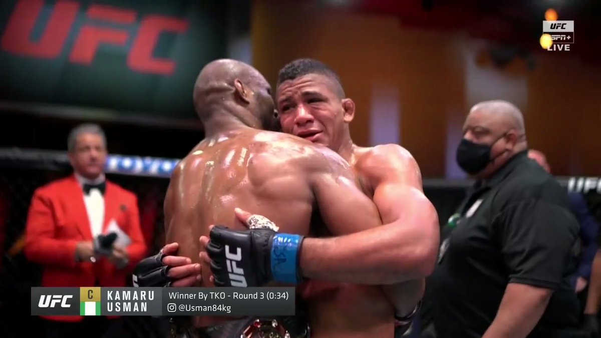 Kamaru Usman vs Gilbert Burns was absolutely cinema 🍿 You just had to be there