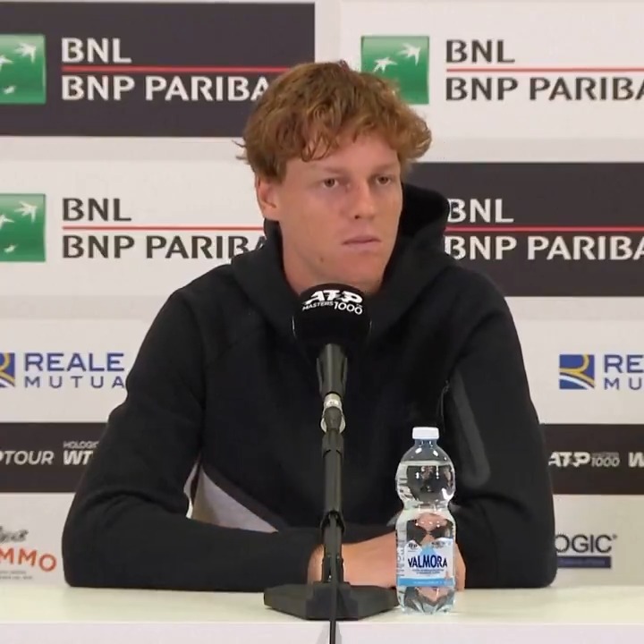 "It's always special to share a court with him." ✨ Jannik Sinner is happy with his performance in Rome regardless of the outcome of the final against Carlos Alcaraz 😊