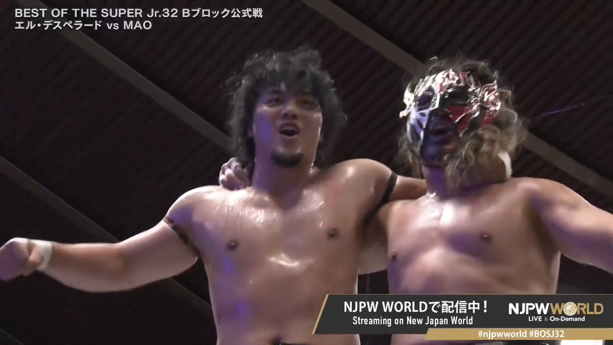 What do you mean?😅 EL DESPERADO &amp; MAO Sign up Now &amp; Stay tuned to #NJPW #njpwworld #BOSJ32