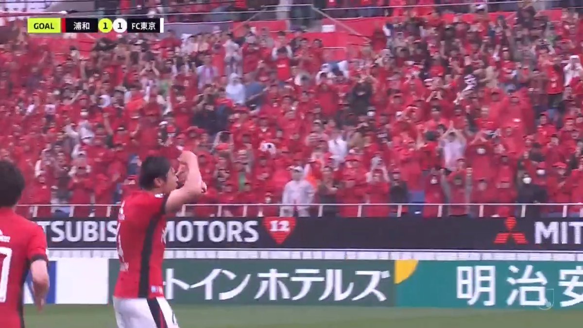 こぼれ球に反応した #石原広教 が強烈なシュートを叩き込んで同点❗️ #urawareds #浦和レッズ #matchplayback #WeareREDS #Jリーグ #サッカー
