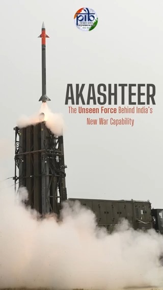 #Akashteer: The Unseen Force Behind India’s New War Capability 🇮🇳💪 ▪️Akashteer is not just a technology; it is India’s answer to asymmetric warfare, hybrid threats, and cross-border terrorism ▪️The system provides a common, real-time air picture to all involved parties (control room, radars, and Defence Gun), enabling coordinated air defense operations ▪️Akashteer gathers data from multiple sources, processes it and allows for automated, real-time engagement decisions 🔗 Watch👇