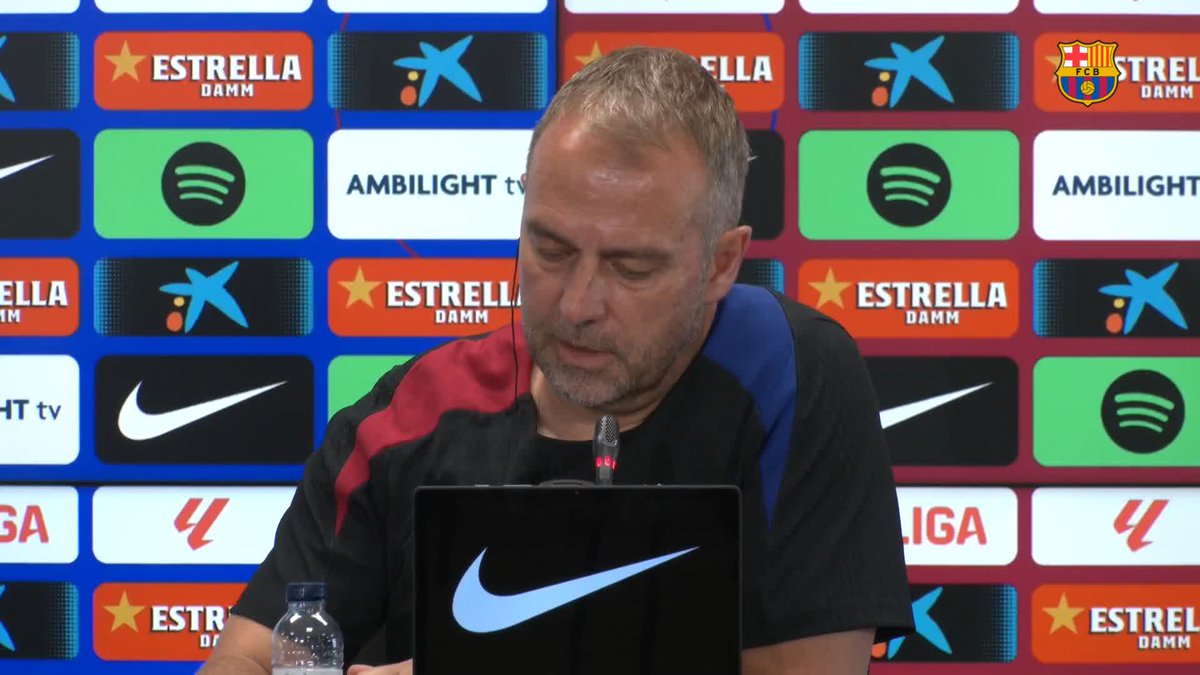 🎙️ Hansi Flick on what he is most proud of. "The atmosphere." #BarçaVillarreal