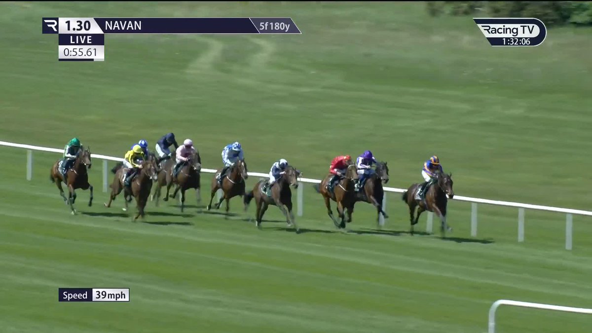 NOT the finishing order the market expected 👀 450,000gns Starspangledbanner colt 𝐆𝐬𝐭𝐚𝐚𝐝, a half-brother to Vandeek, makes a winning start to his career by getting up late on to beat well-fancied stablemate True Love. Ballydoyle Racing | Coolmore