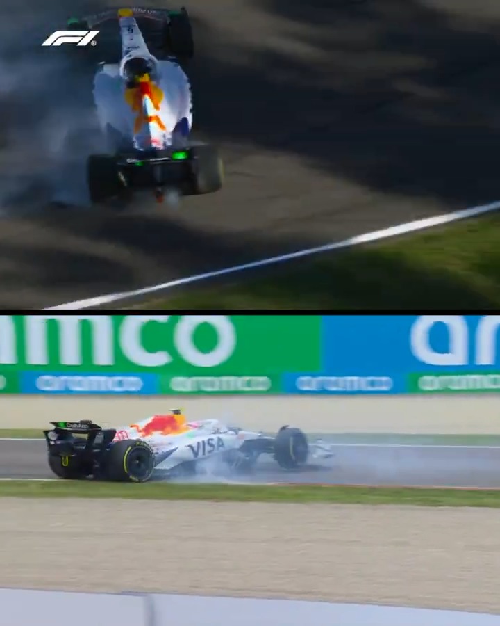 A little bit of history repeating for the Racing Bulls 👀 FP2: Hadjar FP3: Lawson #F1 #ImolaGP