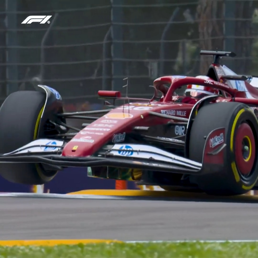 Leclerc taking flight in FP3 😮 Catch up with all the ups and downs in final practice 🎥 #F1 #ImolaGP | Tap to watch 👇