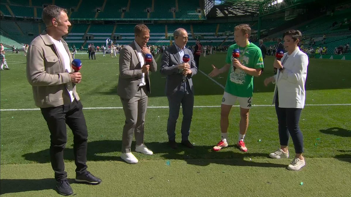 🤣 “It was a fairytale moment… we’re shouting, ‘Just shoot, James! Just shoot!’” Alistair Johnston on James Forrest’s special moment and winning the title 🏆