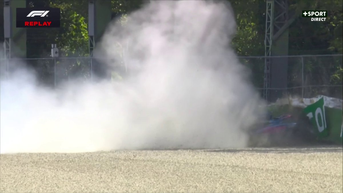 CRASH DE FRANCO COLAPINTO EN FIN DE Q1 😱 Le pilote Alpine indique être ok à la radio 📻 #ImolaGP #F1