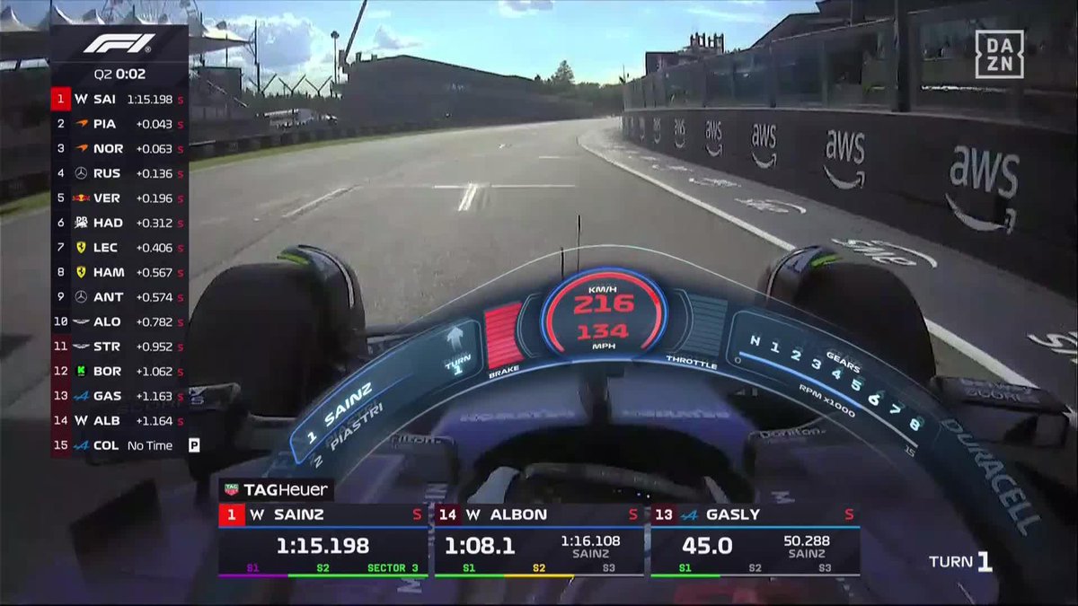 ¡DON CARLOS SAINZ LIÁNDOLA MUY PARDA EN UNA Q2 INOLVIDABLE! 🔥🔥🔥 #ImolaDAZNF1 🇮🇹